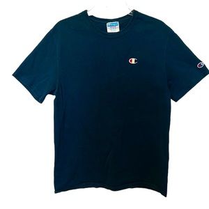 Champion Blue Shirt Sleeve Crew Neck T-shirt Size M